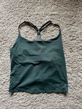 Outdoor Voices Forest Green built in Sports Bra tank